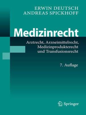 cover image of Medizinrecht